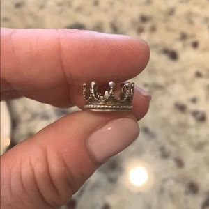 Tiffany and Co Crown Charm with necklace